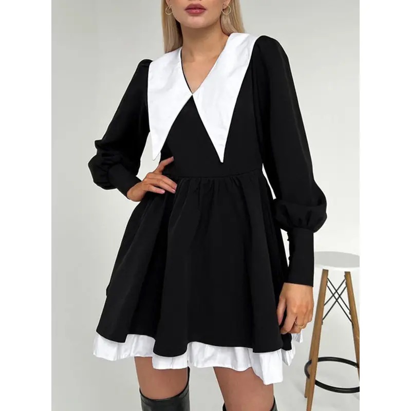Babydoll Dress With Collar